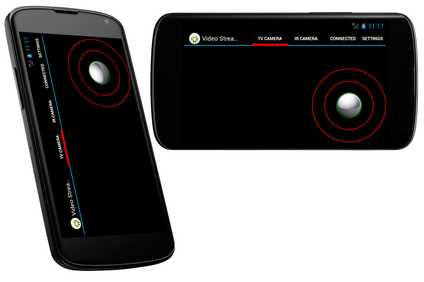Video camera client and server Chibis for Android